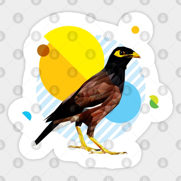 Rainforest Birds Series_02 Sticker by HafizalFikree